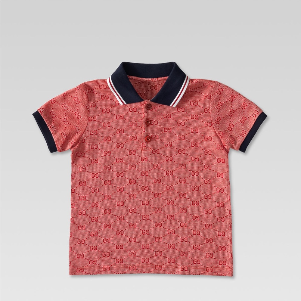 Boys Gucci Pique GG polo